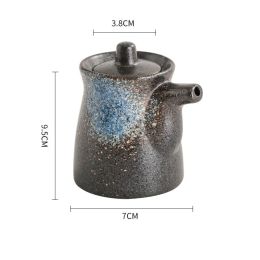 Ceramic Underglaze Color Japanese Style Seasoning Oil Pot