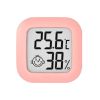 Mini Indoor Thermometer LCD Digital Temperature Room Hygrometer Gauge Sensor Humidity Meter Indoor Thermometer Temperatu - Pink