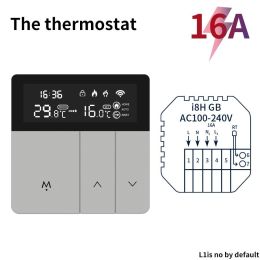 Tuya WiFi Smart Thermostat APP Remote Alexa Alice Home Temperature Controller 11V 220V Electric Heating Smart Life - 16A Electric Heating - WIFI