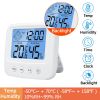 New LCD Digital Temperature Baby Room Humidity Meter Backlight Home Indoor Electronic Hygrometer Thermometer Weather Station - White