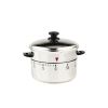 1pc Silvery 60 Minute Mechanical Timer; Kitchen Countdown Timer; Student Time Manager - Silvery