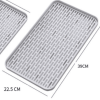 1pc Double Layer Drainer Tray; Dish Drying Rack; Cup Storage Tray; Fruit Vegetable Water Drain Rack; Kitchen Gadgets - Small