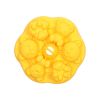 1pc Silicone Jelly Pudding Mold; Non-stick Food Grade Silicone Mold; Reusable Cake Mold Ice Cube Mold; DIY Baking Tools - Yellow