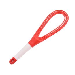 1pc Storeable And Foldable Household Multifunctional Manual Rotary Egg Beater - Red