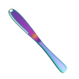 1pc; Stainless Steel Butter Knife; Cheese Cheese Knife; Butter Knife; Bread Jam Knife; For Baking Cream - Multi Color
