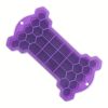 1pc Silicone Ice Tray With Lid; Large Capacity Ice Box; Bone Shaped Silicone Ice Tray; Homemade Ice Cube Mold; Kitchen Tools - Purple