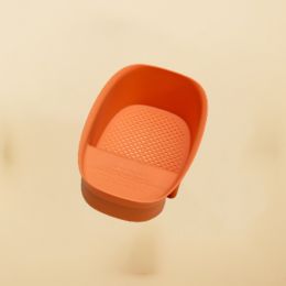 2pcs Creative Kitchen Saddle Type Drain Basket Sink Kitchen Waste Drain Hanging Basket Pool Vegetable Drain Rack Storage Rack Blue - orange