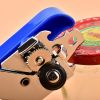 Manual Can Opener Multifunctional Stainless Steel Can Opener with Bottle Opener - blue