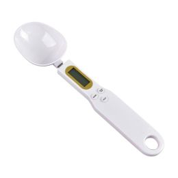 Electronic Kitchen Scale; 0.1g-500g LCD Display Digital Weight Measuring Spoon; Kitchen Tool - White