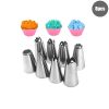8/10/18PCS Silicone Pastry Bag Tips Kitchen Cake Icing Piping Cream Cake Decorating Tools Reusable Pastry Bags Nozzle Set - 8pcs