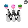 8/10/18PCS Silicone Pastry Bag Tips Kitchen Cake Icing Piping Cream Cake Decorating Tools Reusable Pastry Bags Nozzle Set - 6PCS