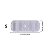 1pc Silicone Sink Faucet Mat Splash Guard; Kitchen Sink Draining Pad Behind Faucet Dish Drying Mat For Countertop; Bathroom; Farmhouse - gray - L