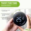 Led Twist Setting Digital Timer - black