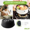 Led Twist Setting Digital Timer - black