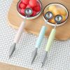 Steel Fruit Digger Cutting Watermelon Artifact Fruit Ball Digging Ball Ice Cream Round Spoon Fruit Cutting Carving Knife - Pink