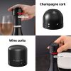 2/3 Pack Vacuum Red Wine Bottle Cap Stopper Silicone Sealed Champagne Leak-proof Retain Freshness Wine Plug Gift for Wine Lovers - Champagne 2 Packs