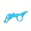 1pc; Portable Fruit Peeler; Stainless Steel Ring Pear Orange Kiwi Peeling Knief; Multi-functional Potato Vegetable Kitchen Dining Tool - Pink