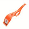 1pc; Portable Fruit Peeler; Stainless Steel Ring Pear Orange Kiwi Peeling Knief; Multi-functional Potato Vegetable Kitchen Dining Tool - Pink