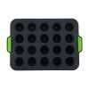 1pc 20 Cavity Jelly Tray; Food Grade Nonstick Silicone Mold; Pudding Fruit Ice Cube Mold; Kitchen Cooking Tools - Green