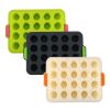 1pc 20 Cavity Jelly Tray; Food Grade Nonstick Silicone Mold; Pudding Fruit Ice Cube Mold; Kitchen Cooking Tools - Green