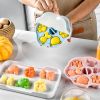 1pc Silicone Jelly Pudding Mold; Non-stick Food Grade Silicone Mold; Reusable Cake Mold Ice Cube Mold; DIY Baking Tools - Blue