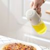 1pc Thickened Glass Mist Oil Spray Pot; Kitchen Utensils; Barbecue Oil Spray Bottle - White-250ml