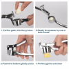 Garlic Press Crusher Mincer Chopper Peeler Squeeze Cutter Stainless Steel Ginger - default
