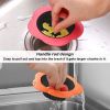 Flower Shaped Kitchen Sink Strainer Floor Drainer Bathtub Cover Drain Tub Stopper Strainers for Floor Laundry Bathroom 4.5inch Diameter - orange