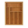 Expandable Kitchen Utensils Drawer Organizer  For Bamboo Flatware Organizer - Natural A