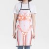 1pc Funny Muscle Man Kitchen Apron Sexy Women Cooking Pinafore Home Cleaning Tool - H