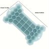 1pc Silicone Ice Tray With Lid; Large Capacity Ice Box; Bone Shaped Silicone Ice Tray; Homemade Ice Cube Mold; Kitchen Tools - Light Green