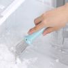 1pc Stainless Steel Freezer Scraper Deicing Tool Portable Refrigerator Deicing Shovel Cleaning Gadget Household Defrosting Shovel - Green