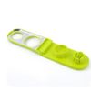 Boiled Egg Slicer Stainless Steel Double Head Egg Slicer Cutter Egg Slicer and Cutter for Egg Ham Mushrooms Banana Kitchen Gadget Tool - green