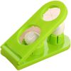 Boiled Egg Slicer Stainless Steel Double Head Egg Slicer Cutter Egg Slicer and Cutter for Egg Ham Mushrooms Banana Kitchen Gadget Tool - green