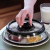 Vacuum Food Sealer Cover Kitchen Instant Vacuum Food Sealer Fresh Cover - Black
