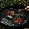 Non-Stick BBQ Mesh Grilling Bag Barbeque Grill Mesh Bag BBQ Accessories Bag - Gold - Small
