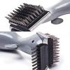 Stainless Steel BBQ Cleaning Brush Outdoor BBQ Grill Brush Barbecue Grill Cleaner Steam BBQ Accessories Cooking Tools - as picture