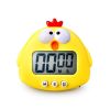 Kitchen Timer; Cute Cartoon Pig Electronic Countdown Timer; LCD Digital Cooking Timer Cooking Baking Assistant Reminder Tool - Pink