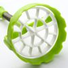Potato Smasher, Pump-Action Potato Masher, Manual Press Potato Mashing Kitchen Gadget Tool - Green