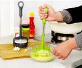 Potato Smasher, Pump-Action Potato Masher, Manual Press Potato Mashing Kitchen Gadget Tool - Green