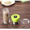 Manual Pepper Grinder Portable Hand Twist Pepper Mill Spice Salt Kitchen Grinding Tool - green