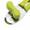 Manual Can Opener Multi-Function 4-in-1 Stainless Steel Handy Can Bottle Opener Ergonomic Anti Slip Grip Handle Kitchen Tools - green