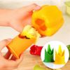 1pc/Pack; Green Peppers; Tomatoes; Fruit And Vegetable Corer - Green