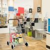 Jumbo Basket Folding Shopping Cart With Swiveling Wheels And Dual Storage Baskets - Silver A - Kitchen Tools