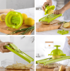 Multifunctional vegetable cutter kitchen tool grater potato radish grater - green