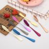 4pcs Stainless Steel Cake Scraper Baking Tool - Black