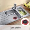 Flower Shaped Kitchen Sink Strainer Floor Drainer Bathtub Cover Drain Tub Stopper Strainers for Floor Laundry Bathroom 4.5inch Diameter - red