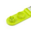 Boiled Egg Slicer Stainless Steel Double Head Egg Slicer Cutter Egg Slicer and Cutter for Egg Ham Mushrooms Banana Kitchen Gadget Tool - green
