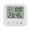 New LCD Digital Temperature Baby Room Humidity Meter Backlight Home Indoor Electronic Hygrometer Thermometer Weather Station - White