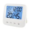 New LCD Digital Temperature Baby Room Humidity Meter Backlight Home Indoor Electronic Hygrometer Thermometer Weather Station - White